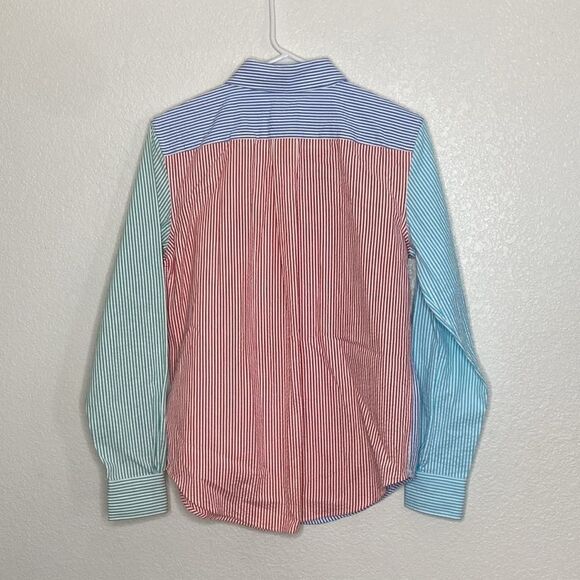 BROOKS BROTHERS Women’s Striped Multi Color Button Down Shirt Size 6 - Picture 6 of 6